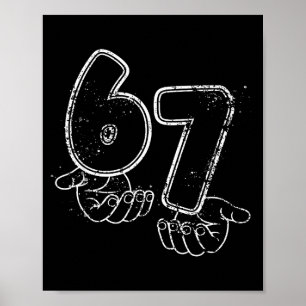 Póster Divertido Seis Siete 6 7 Meme Gen Alfa Argot 6 7 M