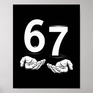 Póster Divertido Seis Siete 6 7 Meme Gen Alfa Modismo 6 7