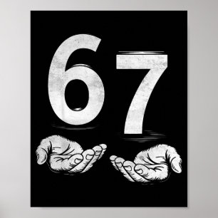 Póster Divertido Seis Siete 6 7 Meme Gen Alpha Jerga 6 7 