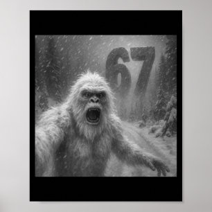 Póster Divertido Seis Siete 6 7 Meme Gen Z Alpha jerga Ye