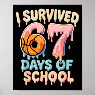 Póster Divertido Seis Siete 6 7 Meme Z Gen Sobrevívi 67 D