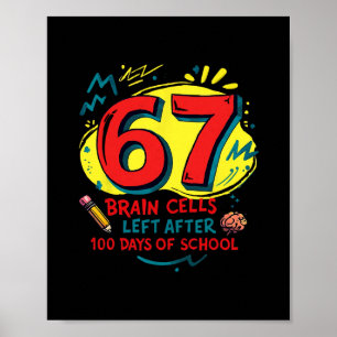 Póster Divertido Seis Siete Meme Profesor Estudiante Niño