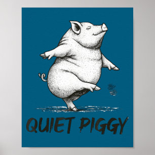 Póster Divertido Silencioso Ggy, Cita Ggy, Expresión Ggy,