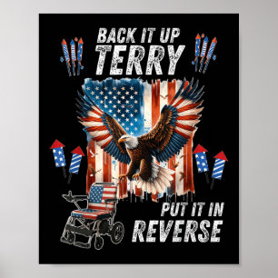 Póster Divertido, Terry, échate atrás, ponlo en reversa,
