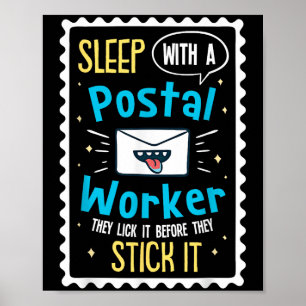 Póster Divertido trabajador postal diciendo - Mailman Pos