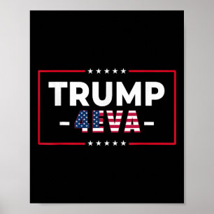 Póster Divertido Trump 4eva Por Siempre Mujeres 47º Sopor