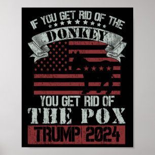 Póster Divertido Trump Biden Republicano América Deshacer