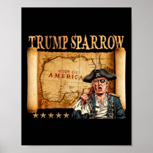 Póster Divertido Trump Cambiando De Humo Político Del Gol