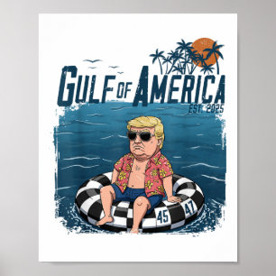 Póster Divertido Trump Camisas Golfo De Estados Unidos Es