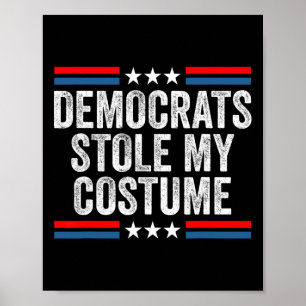 Póster Divertido Trump disfraz de Halloween Demócratas se