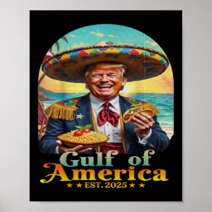 Póster Divertido Trump El Retro De Estados Unidos Del Gol