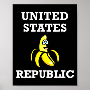 Póster Divertido Trump Nana Biden República Usa Republica