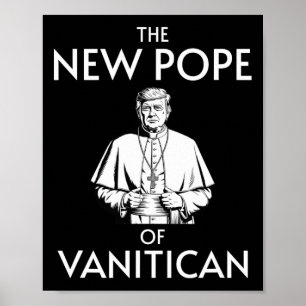 Póster Divertido Trump, Papa de Vanitican