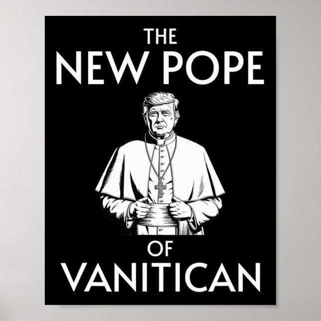 Póster Divertido Trump, Papa de Vanitican (Frente)