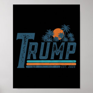 Póster Divertido Trump Shirt Golfo De Estados Unidos Est 