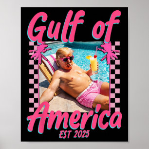 Póster Divertido Trump Shirt Golfo De Estados Unidos Est 