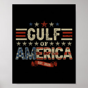Póster Divertido Trump Shirt Golfo De Estados Unidos Este