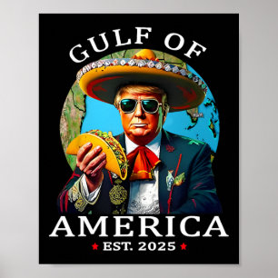 Póster Divertido Trump Shirt Golfo De Estados Unidos Este