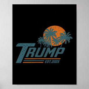 Póster Divertido Trump Shirt Golfo De Estados Unidos Este
