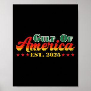 Póster Divertido Trump Shirt Gulf Of Us America Est. 2025