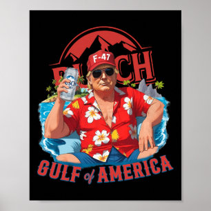 Póster Divertido Trump Shirt Gulf Of Us America Est 2025