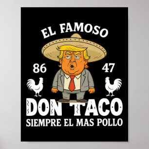 Póster Divertido Trump siempre se burla del meme Vamos Ta