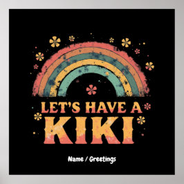 Póster Divertido "Vamos a tener un Kiki" transgénero LGBT
