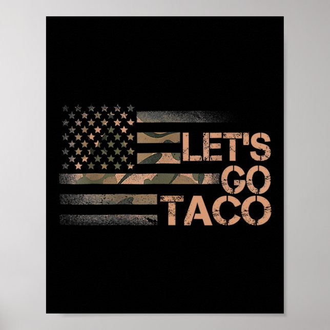 Póster Divertido Vamos Taco 3 (Frente)
