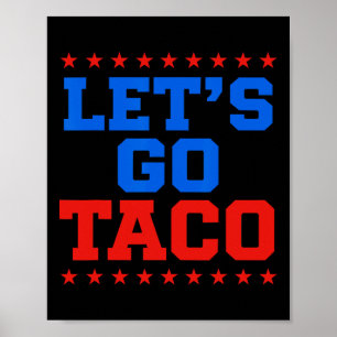 Póster Divertido Vamos Taco Design