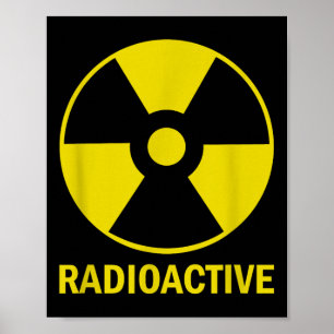 Póster Divertido Vintage Nostalgic Radioactive Nuclear Wa