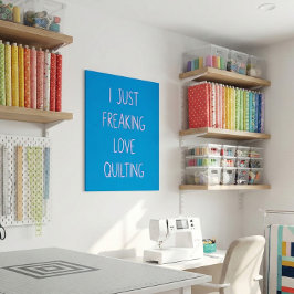 Póster Divertido y colorido amor por Quilters