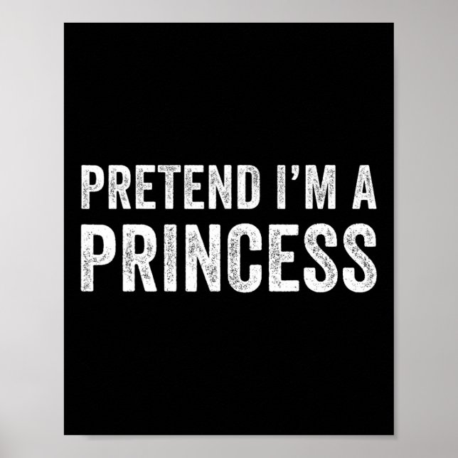 Póster Divertido y fácil pretender que soy una princesa d (Frente)