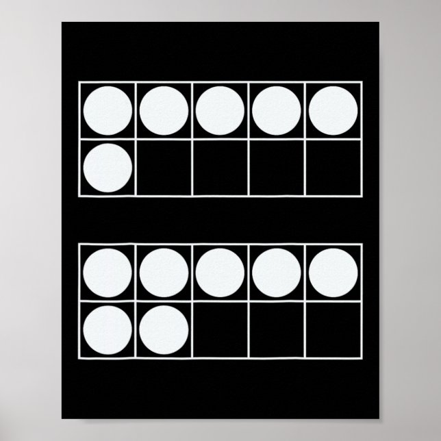 Póster Divertidos 6 7 Número Profesores Matemáticas Estud (Frente)
