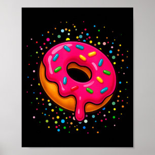 Póster Divertidos amantes de los donut Polka hace Chicas
