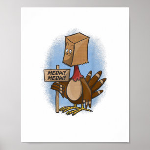 Póster Divertidos Camisetas del Día de Acción de Gracias 