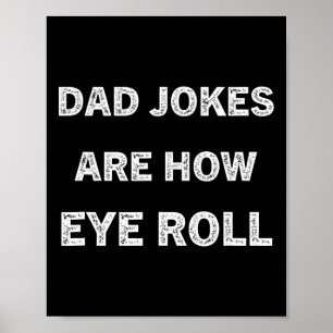 Póster Divertidos Chistes de papá de Shirt Papa son como 