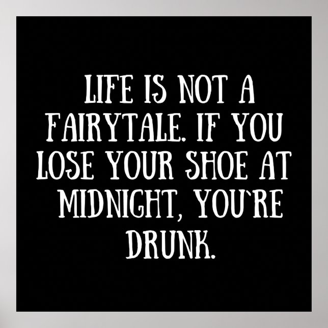 Póster divertidos dichos sarcásticos (Frente)