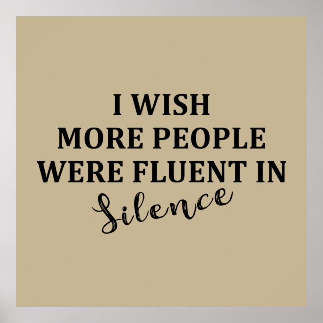 Póster divertidos dichos sarcásticos (Frente)