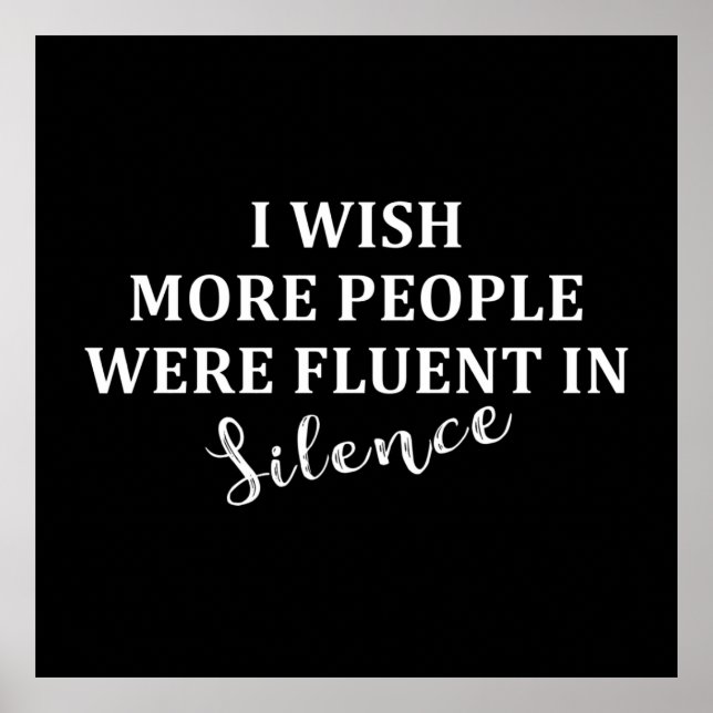 Póster divertidos dichos sarcásticos (Frente)