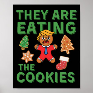Póster Divertidos Navidades de Trump - Comen La Galleta