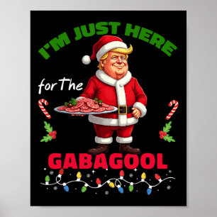 Póster Divertidos Navidades de Trump estoy aquí por Gabag
