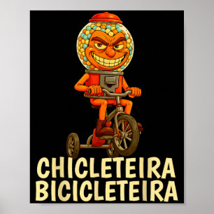 Póster Divertidos niños meme chicleteira bicic brainrot i