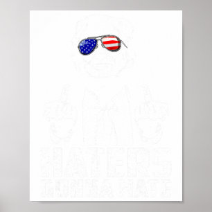 Póster Divertidos odios odiarán al presidente Donald Trum