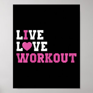 Póster Divertidos regalos para los amantes del entrenamie