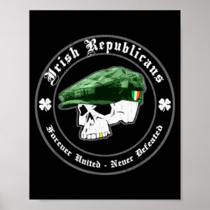 Póster Divertidos Republicanos Irlandeses Vintage Deterio