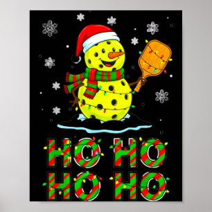 Póster Divi Familia Santa Ho Ho Ho Ckleball Chri Divertid