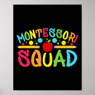 Póster Divi Montessori Squad Profesor Montessori Byck To