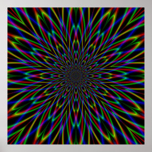Póster Dividiendo el Átomo en negro