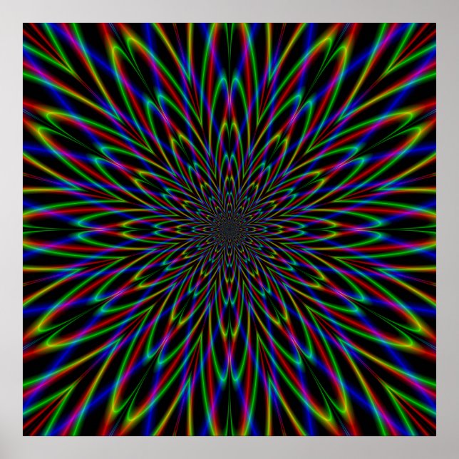 Póster Dividiendo el Átomo en negro (Frente)