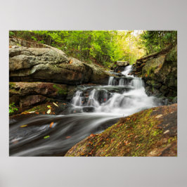 Póster Dividir caídas en la carrera de primavera de arena